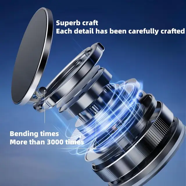 360 Adjustable Vacuum Magnetic Suction Cup Phone Mount Hands-Free Magnetic Cell Phone Holder for Cars Gym Mirror Smoot Hot Sales 3