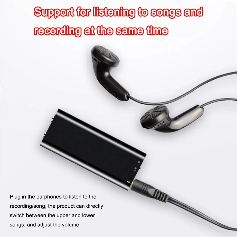 Ultra Mini Activated Voice Recorder Digtal Sound Record Voice-controlled Intelligent Listen 4-64GB Secret Dictaphone MP3 Player voice recorder