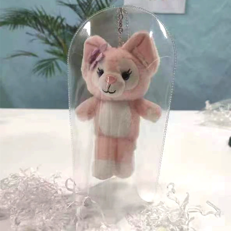 

Clear Transparent Protecting Rain Cover For 18-23CM Anime Plush Cartoon Keychain Dolls AC Toys Anime Figure Garage Kit Toy