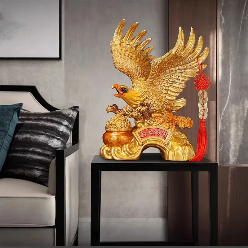 Lucky animal Eagle Grand Display Ornaments Company Desk Study Living Room Decor Housewarming Opening Gift