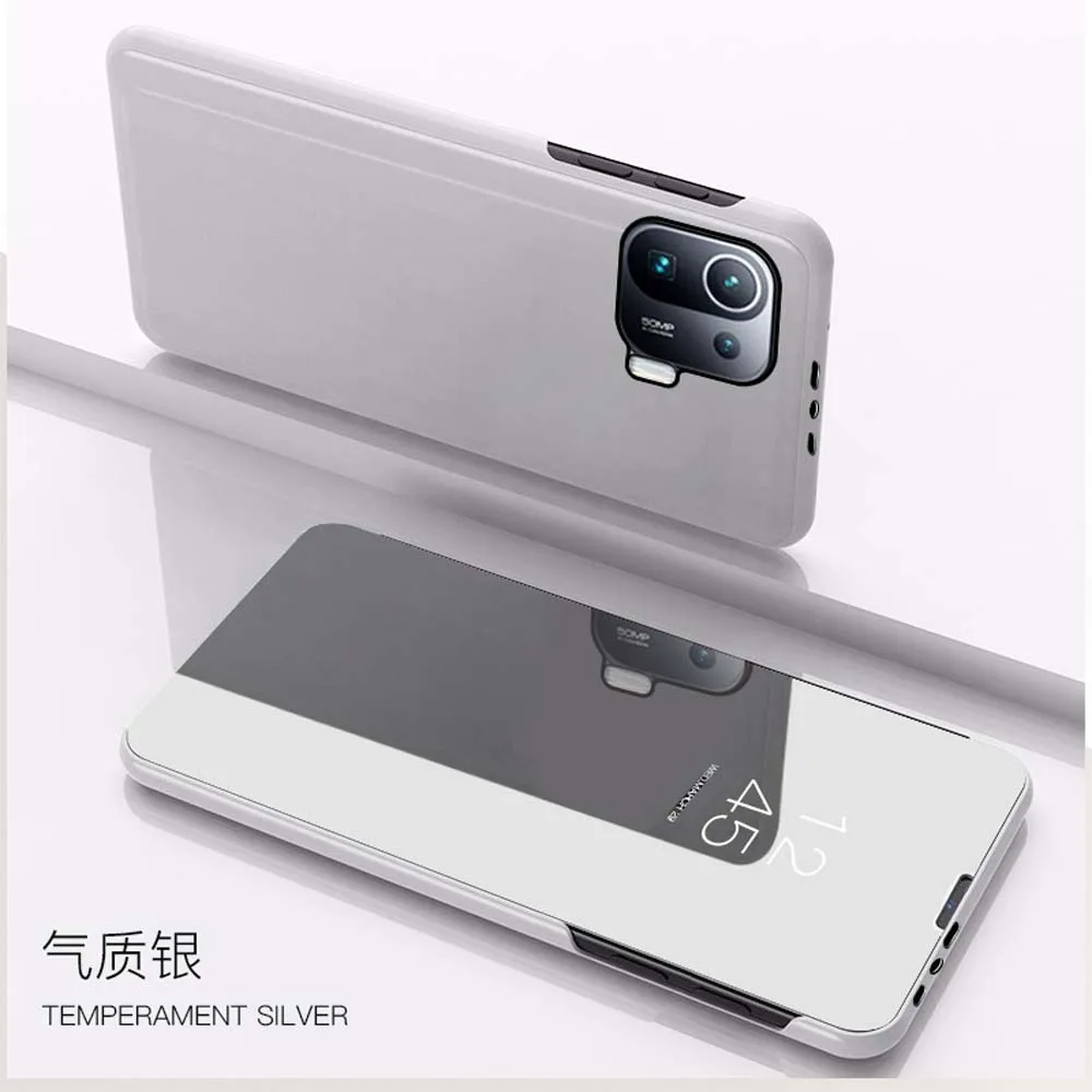 Premium Mirror Flip Phone Case - Luxury Protective Cover