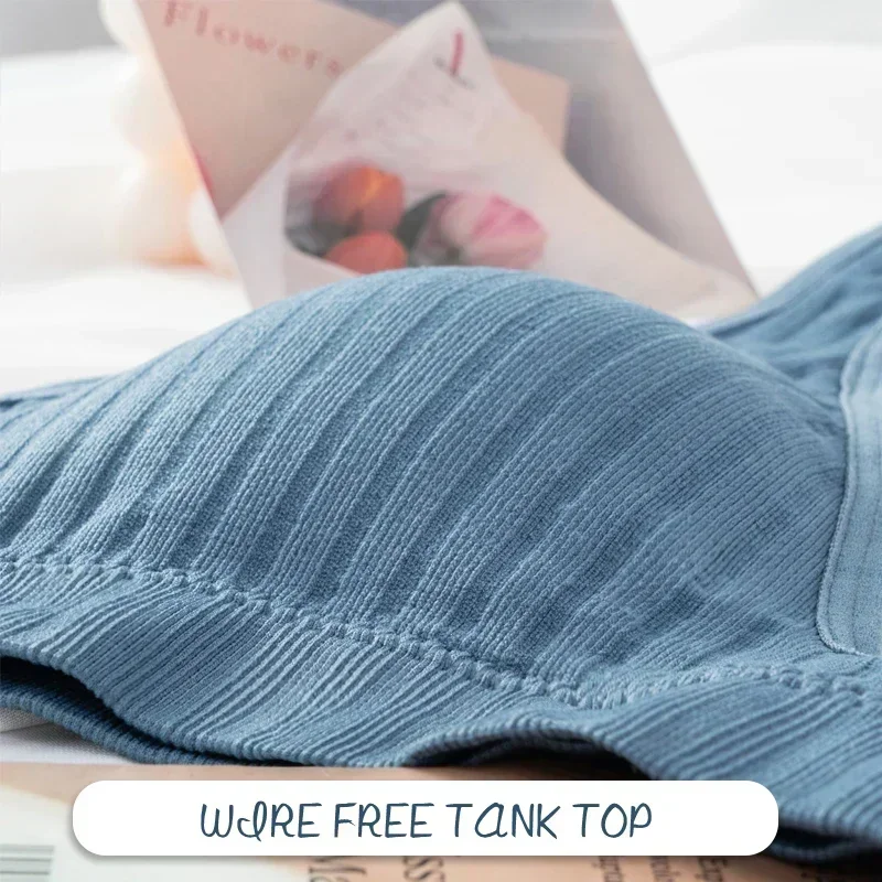 Breastfeeding Bra Pregnancy Clothes Maternity Sleep Nursing Bra Deep V Cotton Feeding Bra for Allaitement Pregnant Women 4