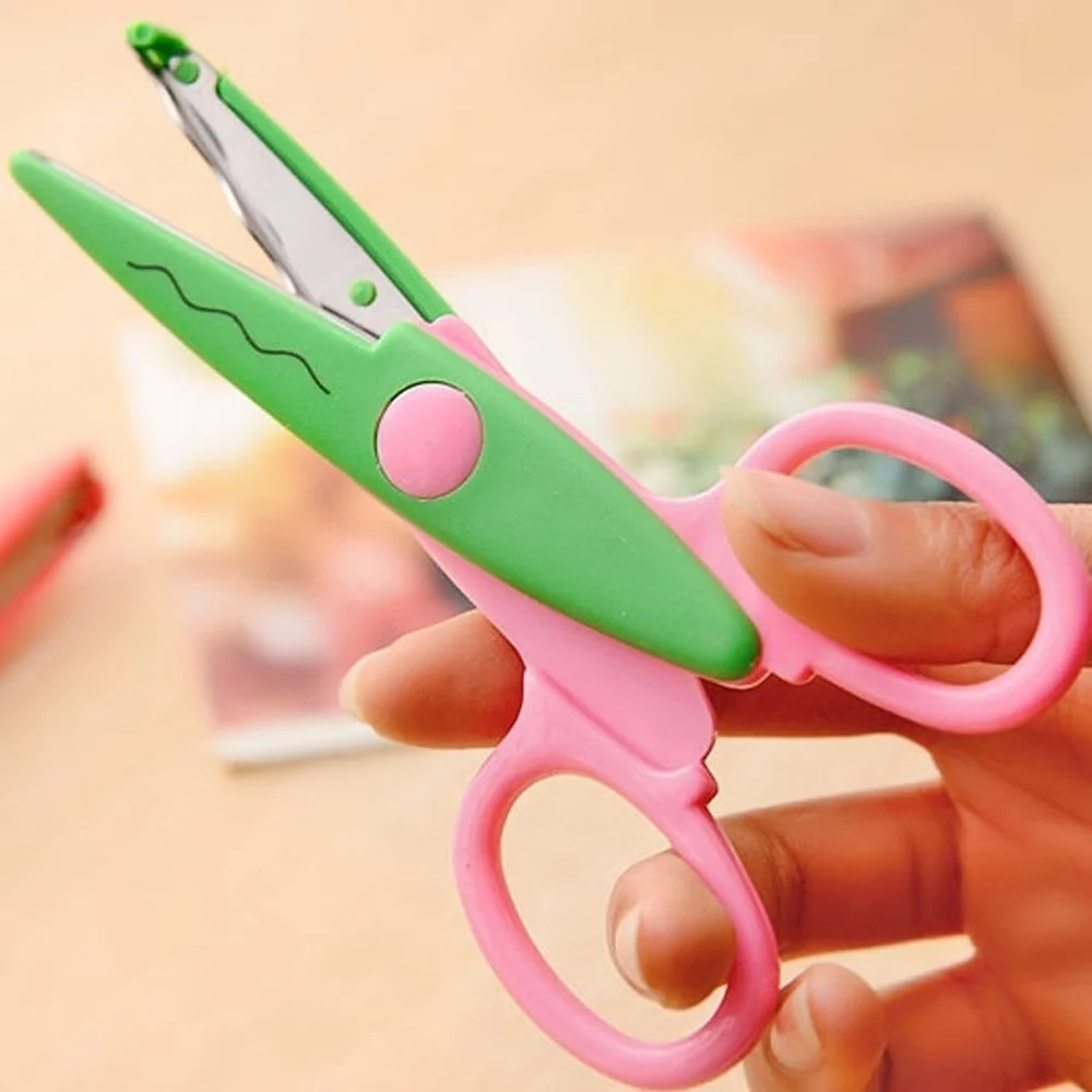 Mini Cute Craft Scissors Kawaii Scrapbook Scissors Kawaii Solid Color  Scissors Student Handmade Stationery Supplies DIY