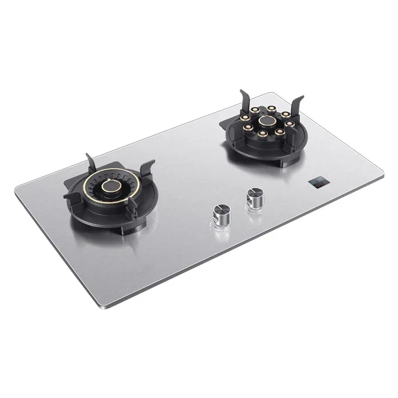 419H Embedded Stainless Steel Gas Stove/ 4.8Kw High Firepower Household Stove/Reversible Double Stove Magic Dish Stove