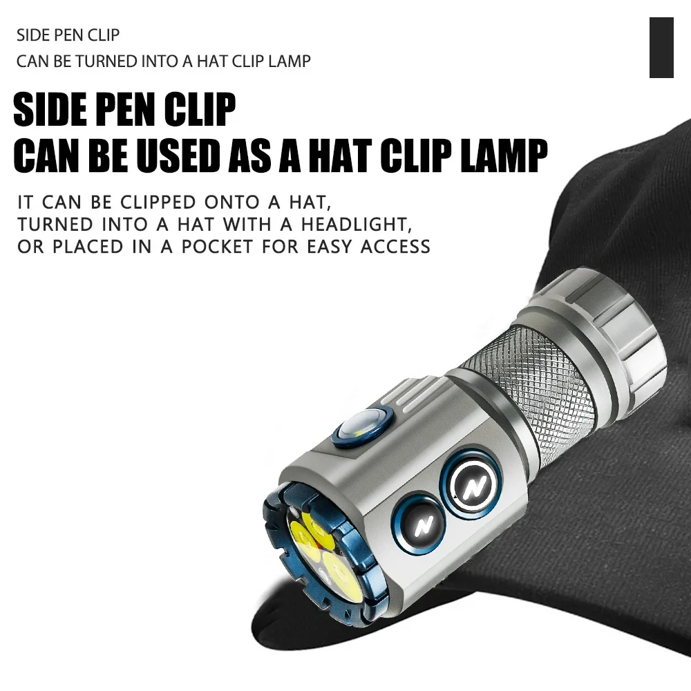 ̴ EDC , USB  LED ,  ׳ , RGB ̵ , ķ  , 2000LM 18350 ͸