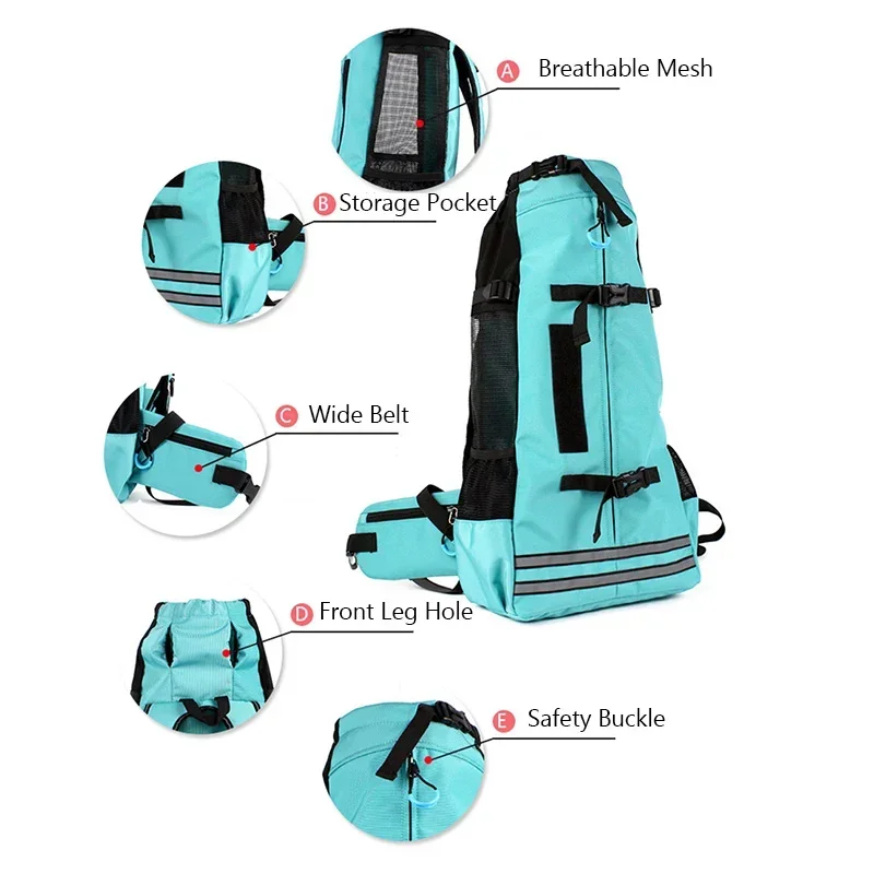 Waterproof Dog Travel Backpack Thickened Widened Straps Pet Carrier Bags Medium Dogs Corgi pet backpack