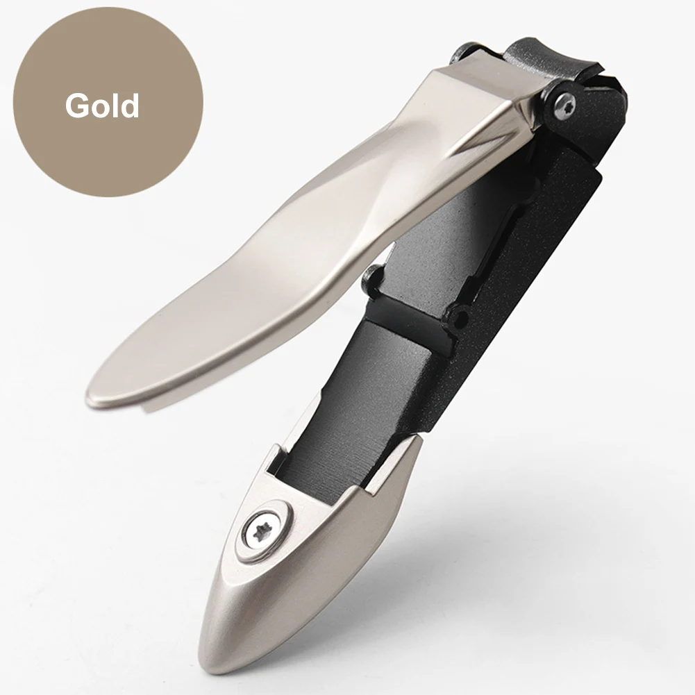 High Qu Splash Proof Nail Clipper with Built-in Nail Debris Catcher  Stainless Steel Nail Clippers for Fingernail Toenail - AliExpress