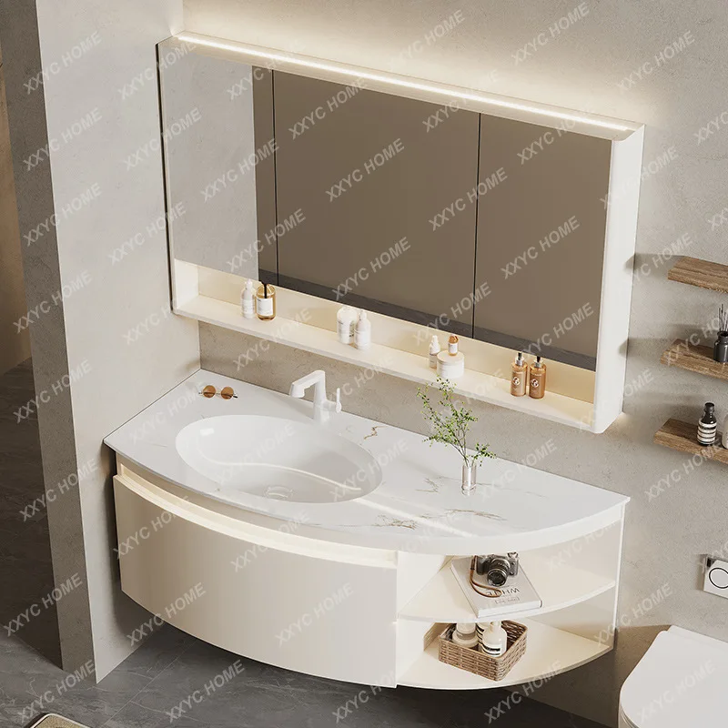 

Rounded Corner Stone Plate Seamless Ceramic Whole Washbin Washstand