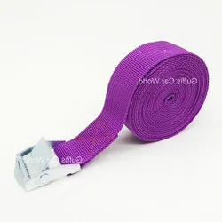Heavy - Duty 5M Buckle Tie - Down Cargo Straps for Secure Luggage and Gear (Purple)