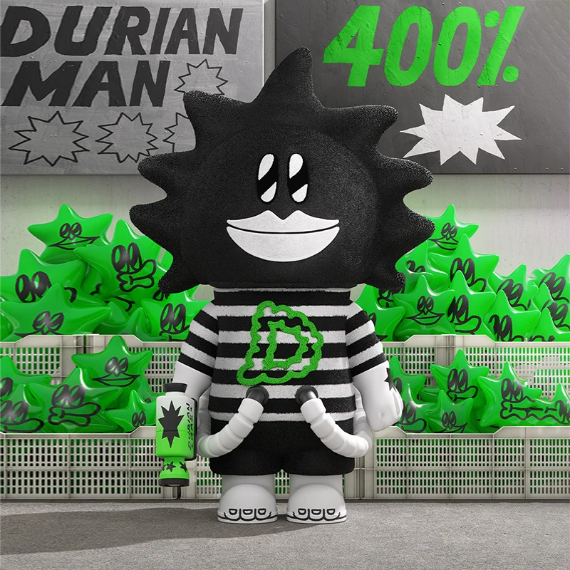 その他 MEGA SPACE MOLLY 400% LALA Durian Man POP MART MEGA SPACE MOLLY 400% LALA COMPANY-DURIAN MAN