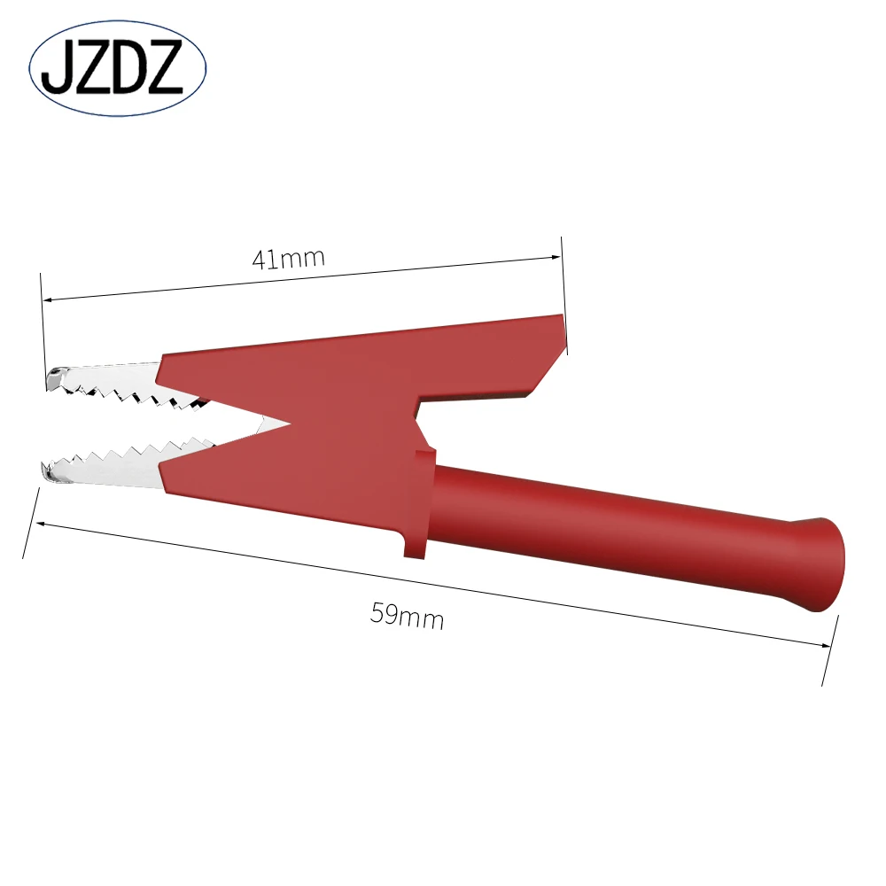JZDZ 300CM 5pcs 4mm 악어 클립-악어 클립 멀티 미터 테스트 리드 케이블 라인 점퍼 와이어 전기 테스트 도구 70036