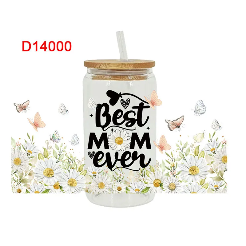 Adhesive Vinyl Stickers 3D UV DTF Transfers 16oz Cup Wraps DIY