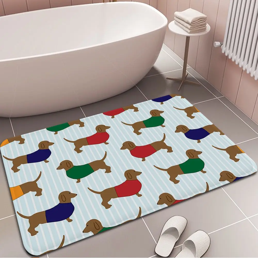 Pablo Picasso Wild Wiener Dog Dachshund Floor Carpet Retro Living Room Kitchen Non-Slip Hotel Decor Mat