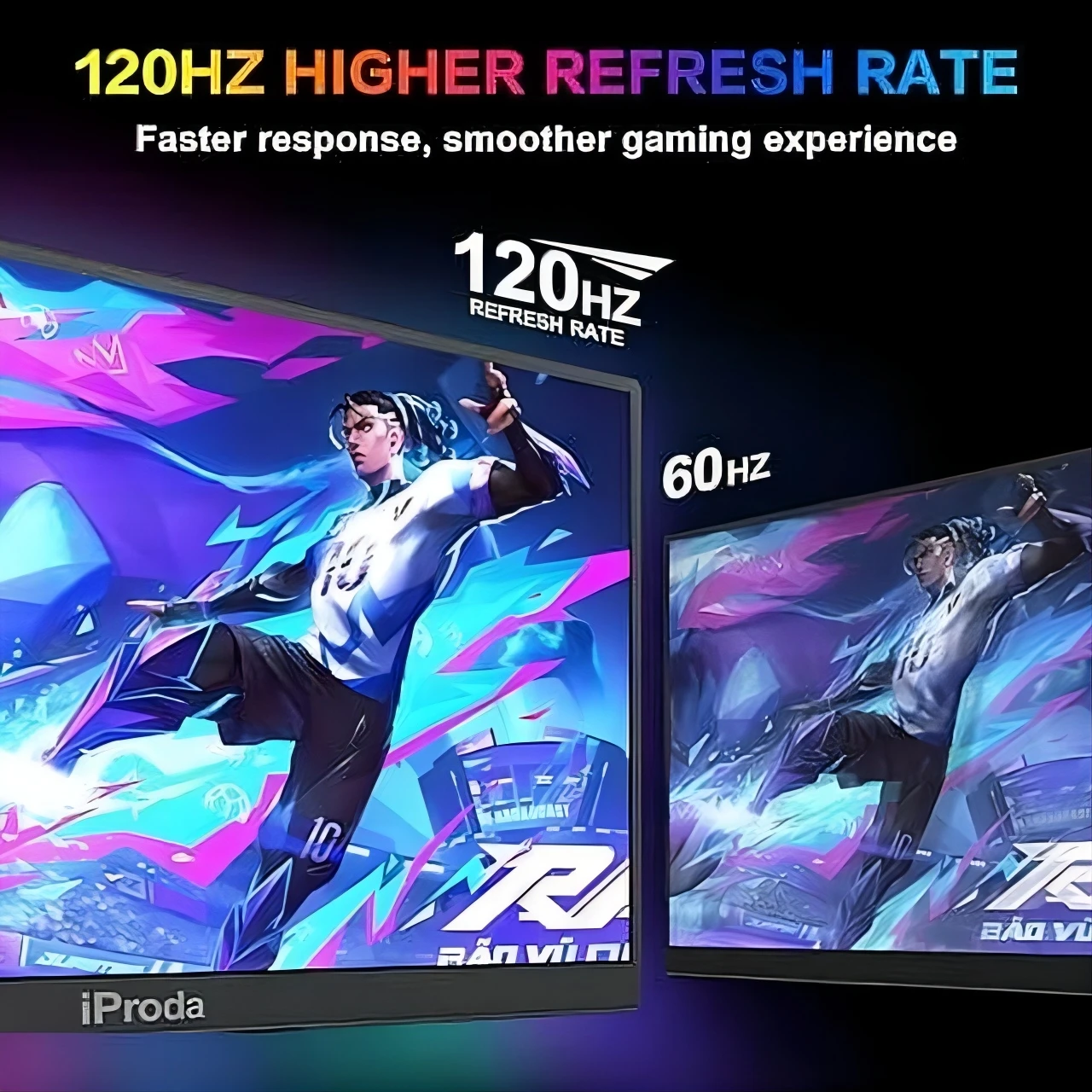 Iproda ޴ ̹ ,   ĵ  Ŀ , Ʈ PS5/4 Mac PC, 1080P FHD 120HZ, 18.5 ġ