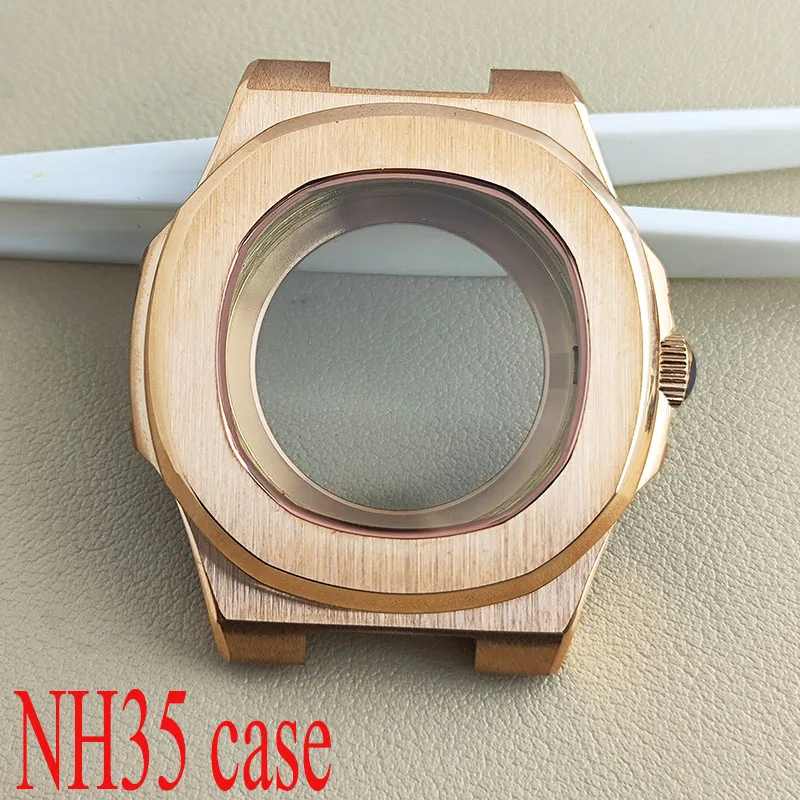 

39mm Watch accessories Sapphire glass case 904L stainless steel case and strap for NH35/NH36 mechanical movement