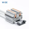 10Pcs DIN Rail Terminal Block PTV-2.5 Push-In Terminal Connector Spring Side-Entry 2.5mm² Cable Wiring Conductor PTV2.5 1