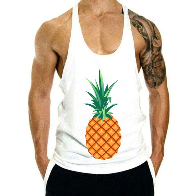 

2024 Unisex Kurzarm tank top men Gelbe Tropenfrucht Sudfrucht tropical fever