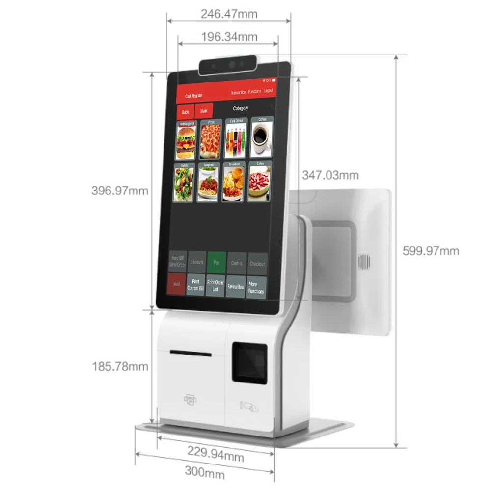 15.6 inch Android pos machine single screen-dual screen, scanner, printer 6