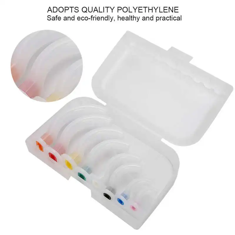 8Pcs Disposable Oropharyngeal Airway Emergency Aid Airway Tube Gas Guide Tube for Assistance Oropharyngeal Aspiration Patient - Image 5