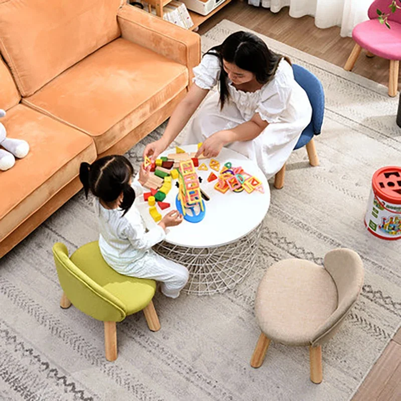 Kids Chairs Fabric Wooden Home Kitchen Children Chair For Eating Painting Children's Table And Chair стулья для кухни