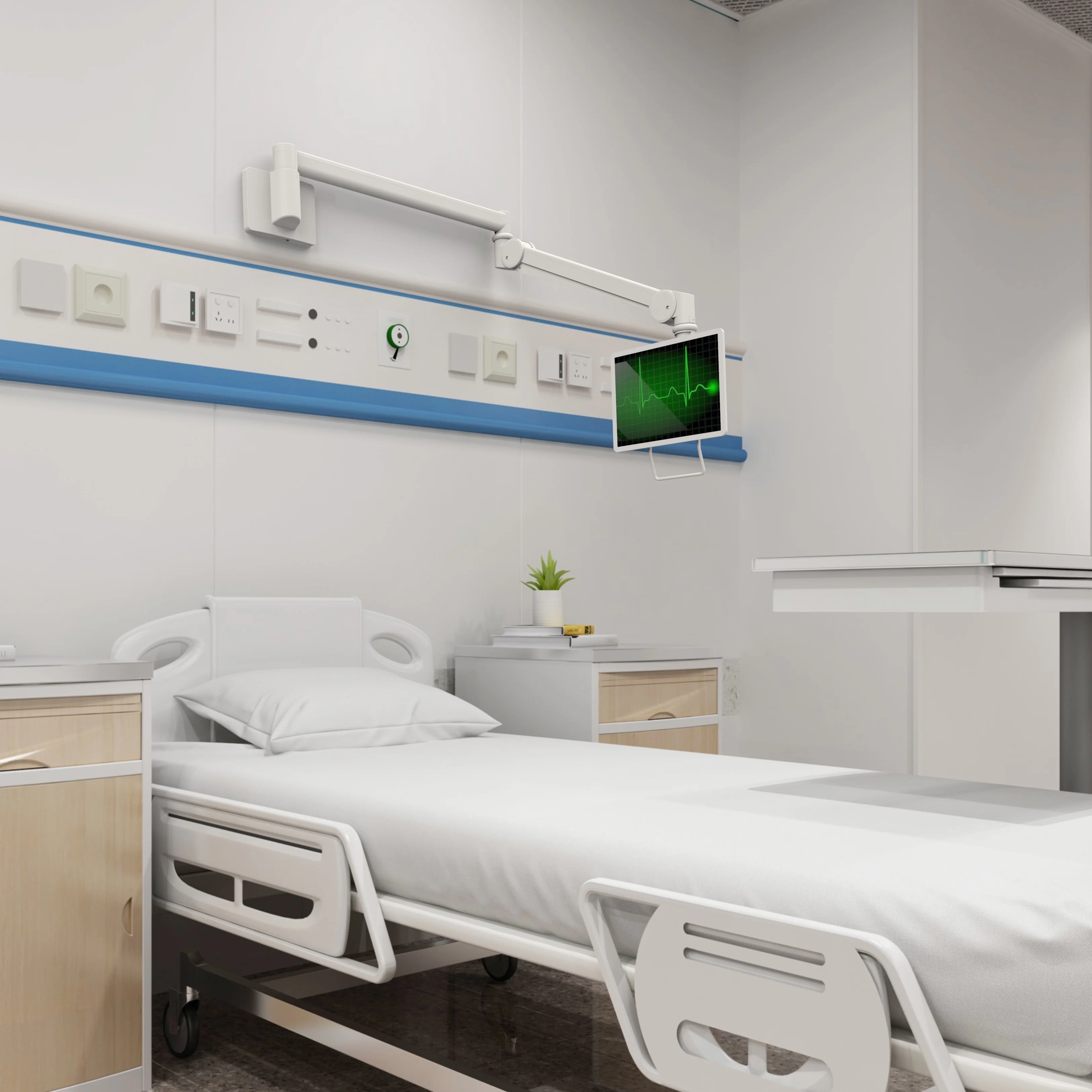 유연한 롱암 태블릿 의료용 모니터 병원용 벽걸이 마운트