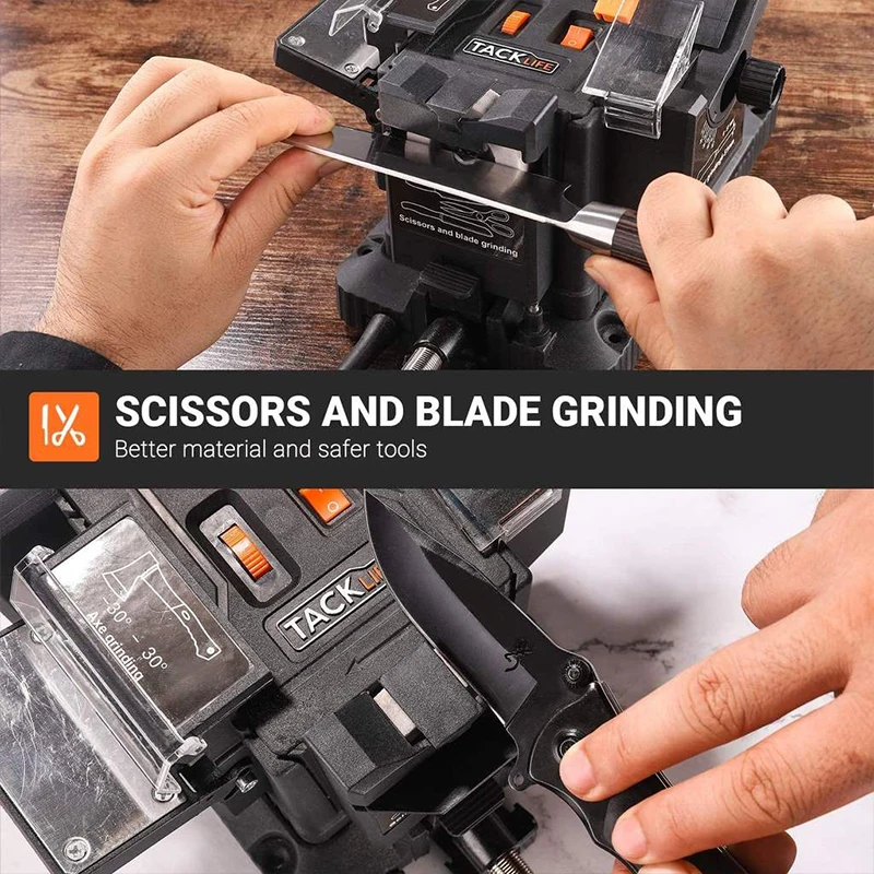 TACKLIFE MBG01A Multifunctional Table Grinder 6 Variable Speed 200W 1.67A Sharpener with Flexible Shaft Rotation Tool