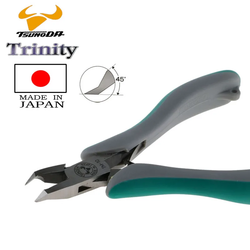 

Oblique Tip Cutter Tsunoda TM-10 Edge Nipper OAL=120mm, Made in Japan