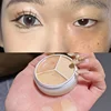 3 Colors Concealer Palette Eyeshadow Base Palette Matte Contour Concealer With Brush Covering For Dark Circles Concealer Cream 2