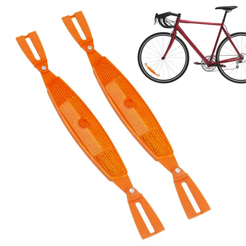 Tire Reflective Spoke 1 Pair Bright Bikes Spoke Reflectors practical Safety Warning Bicycle Accessories For Night Cycling Supply