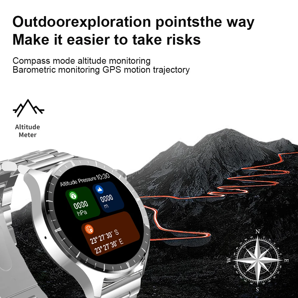 XUESEVEN SK32  ȭ NFC ħ, GPS , ɹڼ ͸,   ġ, 1.58 ġ ũ Ʈ ġ