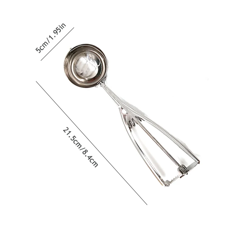 Simple Stainless Steel Digging Spoon Ice Cream Spoon Haagen Dazs Ice Cream Scoop Fruit Scoop Household Kitchen Tools 3