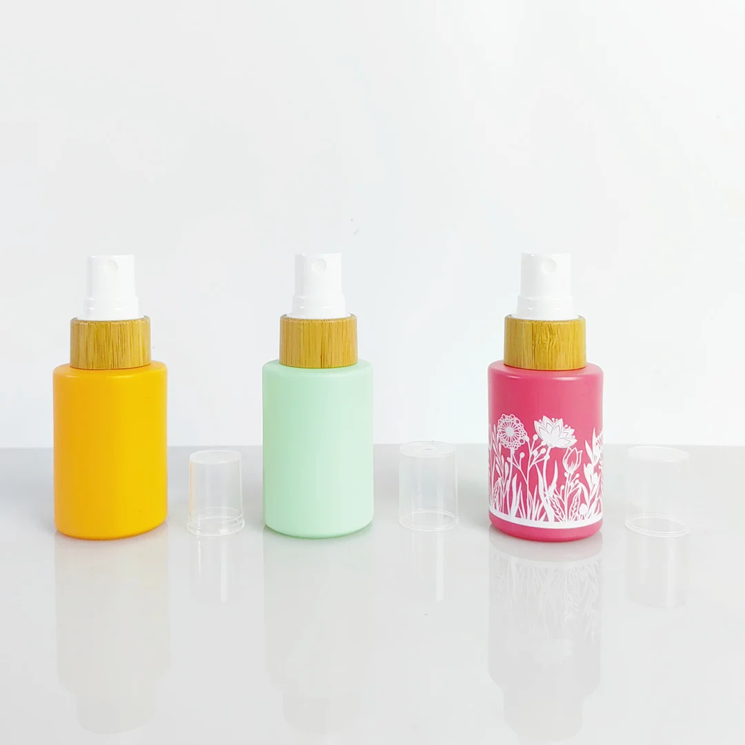 

30ML 1oz Frosted Glass Essential Oils Perfumes Spray Bottle with Fine Mist Sprayer Makeup Cosmetic Skincare Travel Containers