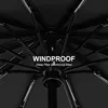 Large 24 Bone Solid Color Automatic Umbrella Light Collapsible Large Format Outdoor Sunshade UV Protection Automatic Umbrella 3