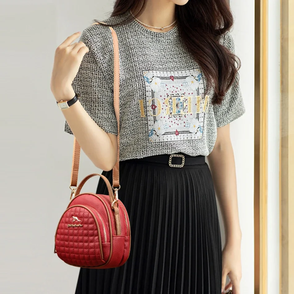 New Ladies Hand Messenger Bags High Quality Soft Leather Purses and Handbags Luxury Designer Women Shoulder Crossbody Bags