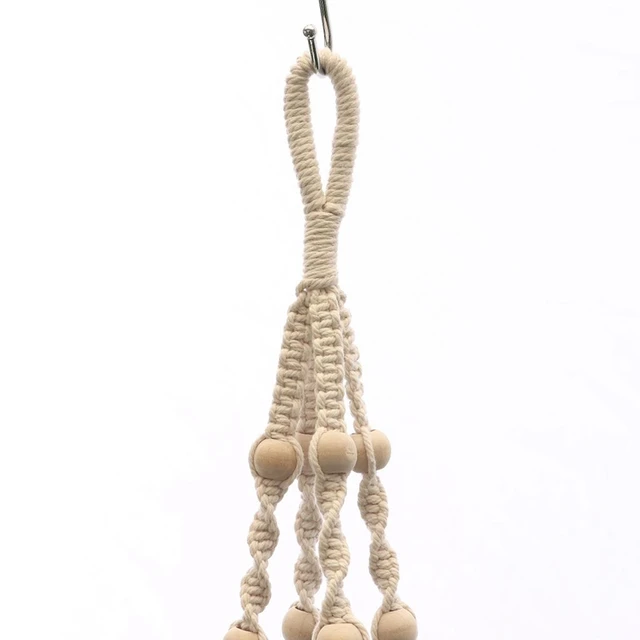 Függő Kosarak 100% Kézzel Készített Növénytartó Makrame Növény Virágcserapár Nettó Fogas A Fali Dekoráció Ültetvénye - Image 4