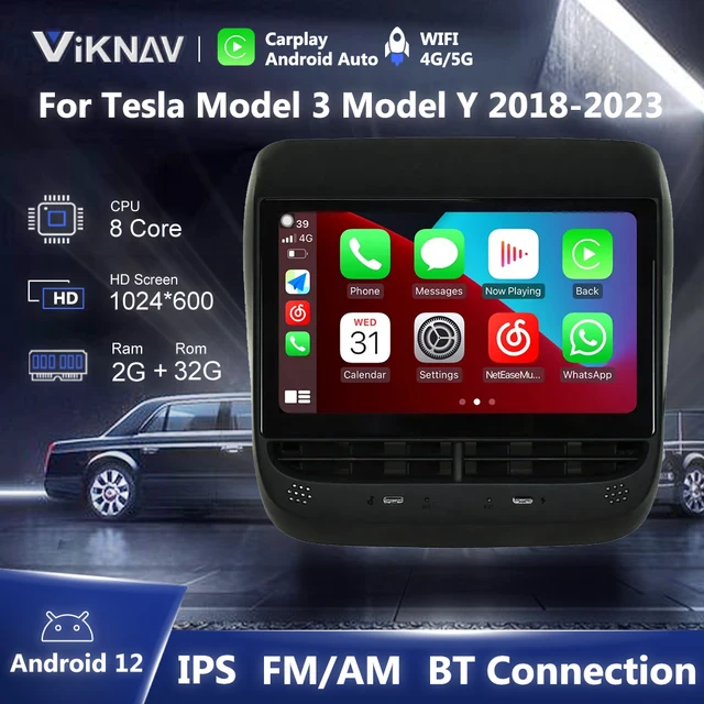 Android 12 Rear AC Panel: Enhancing Tesla Model 3 and Model Y Experience