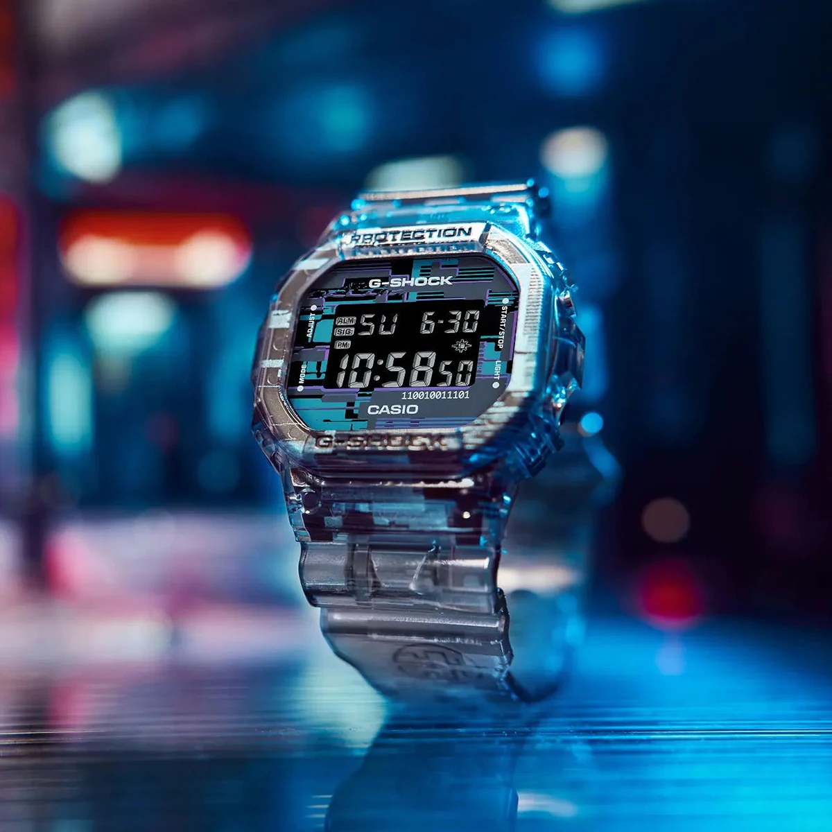 Montre de sport à quartz pour homme, Ice Tough Camo, Transparent, Luxe, Militaire, Mode, G Shock