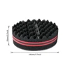Oval Double Sides Hair Brush Sponge Brush For Natural Afro Coil Wave Dread Sponge Brushes Hair Braids Braiding Hair 4