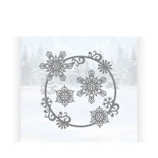 Mmao Crafts Metall-Stahlschneideformen, neue Schneeflocken-Serie, Schablone für DIY-Scrapbooking, Papier-/Fotokarten, Prägeformen