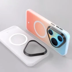 Elegant Magnetic Frosted Back Acrylic Case - Ultra - Thin Shockproof Design for Pura 90 Pro Max (White)