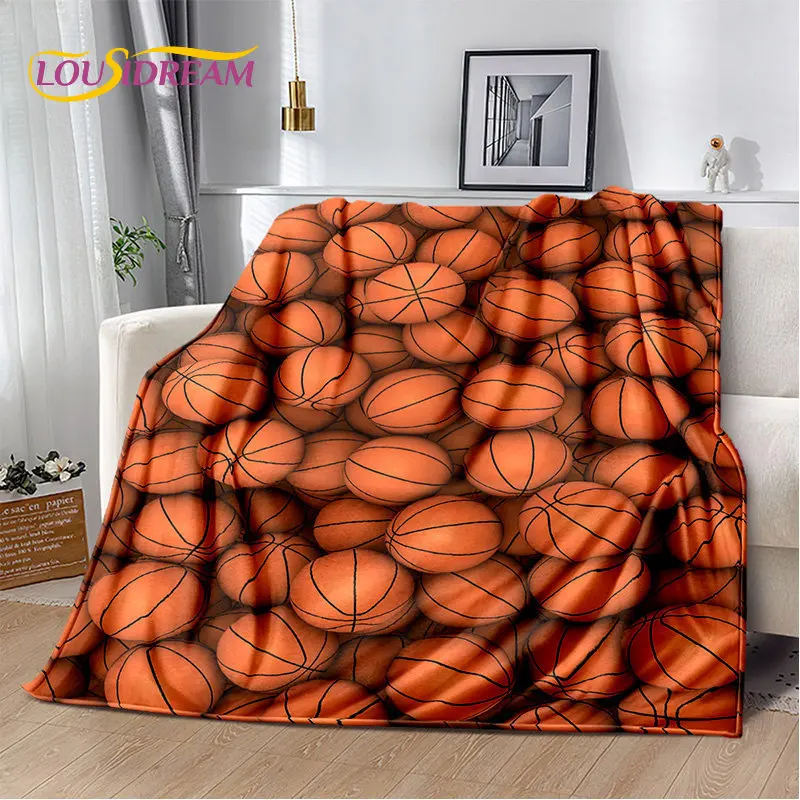 

Basketball Art Cartoon Soft Plush Blanket,Flannel Blanket Throw Blanket for Living Room Bedroom Bed Sofa Picnic Cover Bettdecke