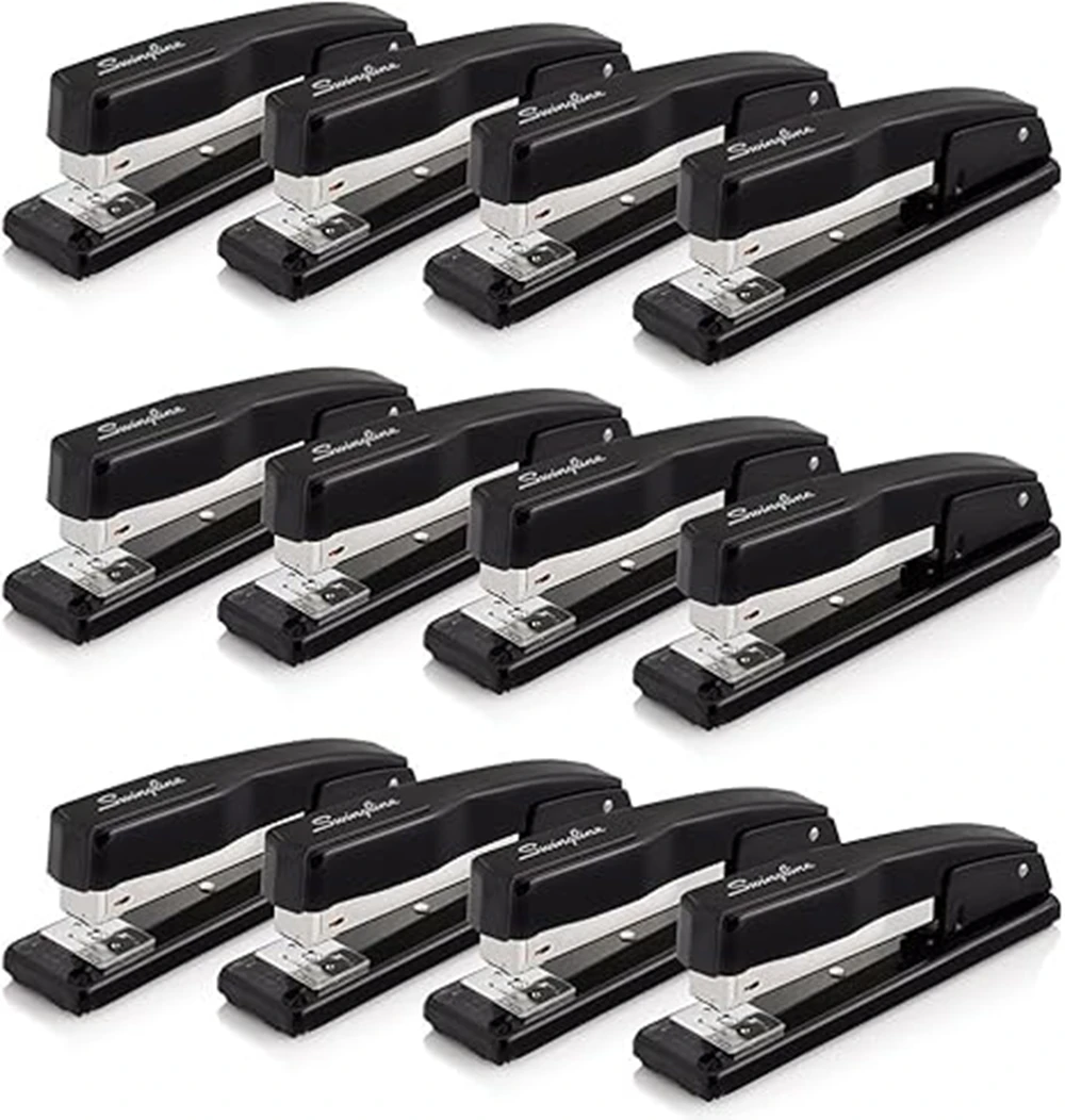 Swingline Stapler, Commercial Desktop Staplers, 20 Sheet Capacity, Black, 12 Pack (S7044401CS)