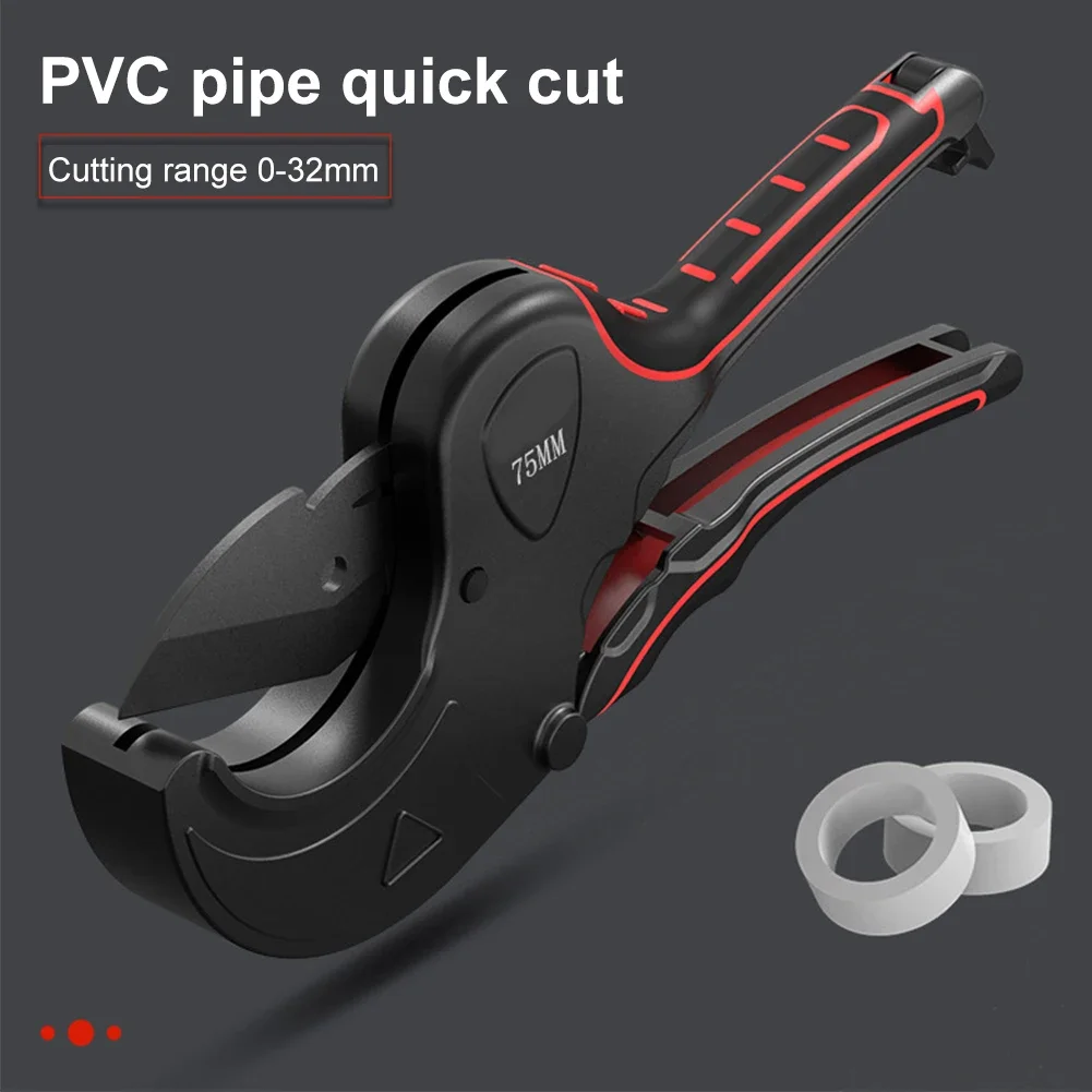Pipe Cutter 32-75MM Pipe Cutting Scissors Ratchet Cutter Tube Hose Plastic Pipes PVC/PPR Plumbing Manual Cutters Hand Tools 6