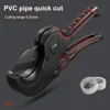 Pipe Cutter 32-75MM Pipe Cutting Scissors Ratchet Cutter Tube Hose Plastic Pipes PVC/PPR Plumbing Manual Cutters Hand Tools 6