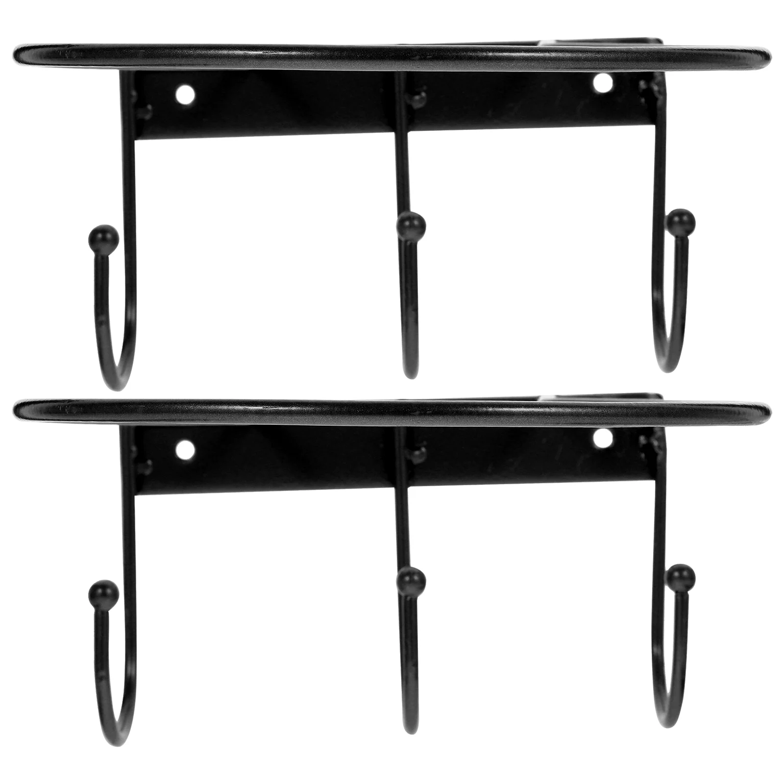 

2 Pcs Storage Rack Balls Shelf Basketball Hoop Holder Wall Mount Wall-mounted Metal Soccer Stand Displaying