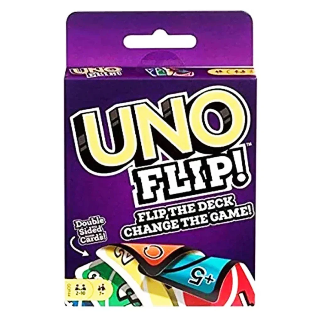 Description Picture 3 of item****New UNO FLIP! Games Family Funny Entertainment Board Game Fun Playing Cards Kids Toys Gift Box uno Card Game Kids Toys
