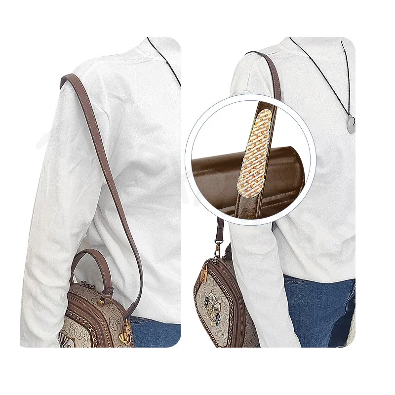 미끄럼 방지 숄더백 패치 논슬립 스트립 6개 도트형 실리콘 미끄럼 방지 스트립 (패션 가방용)