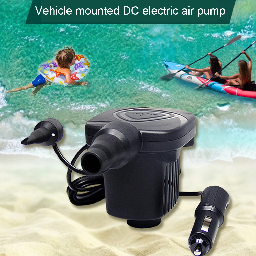 Air Filling Inflator Pump Lightweight Electric Inflatable Compressor for Swimming Ring Air Mattress Pool Bed
