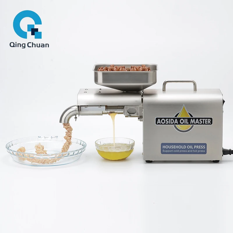 Oil Press Machine 800W 3-6Kg Per Hours Home 220v 110v Peanut Flaxseed Cold Squeezer Business Sesame Sunflower Seeds Extraction 5
