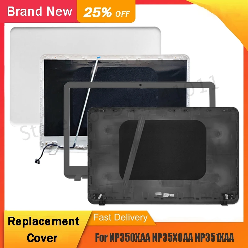 삼성 NP350XAA NP35X0AA NP351XAA 노트북 LCD 후면 상단 커버 전면 베젤 하우징 후면 뚜껑, 그레이 화이트 핑크 A B 쉘, 신제품
